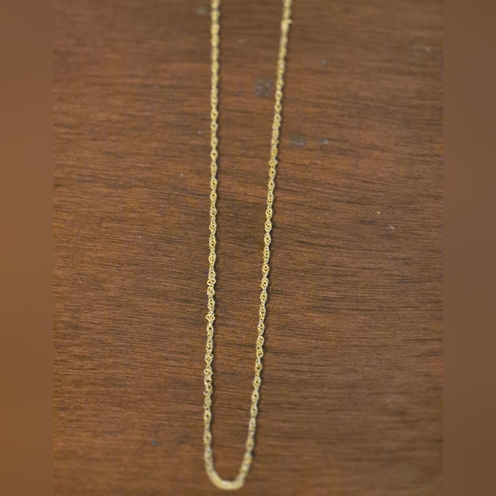 Elegant Gold Plated Chain Necklace